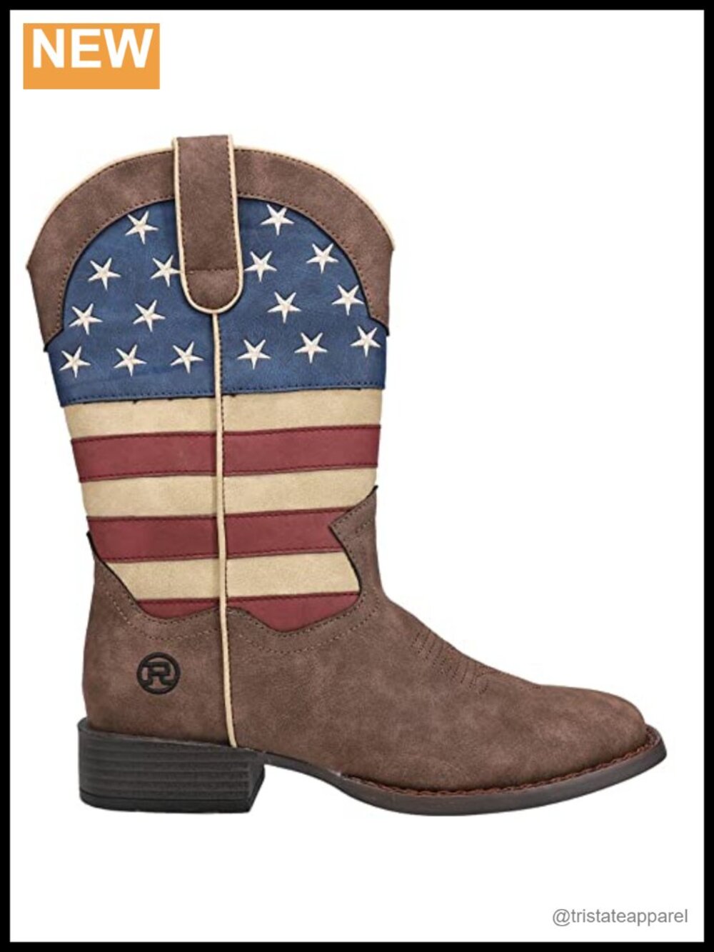 Women's Square Toe Embroidered Synthetic Leather Mid-Calf Cowgirl Boots